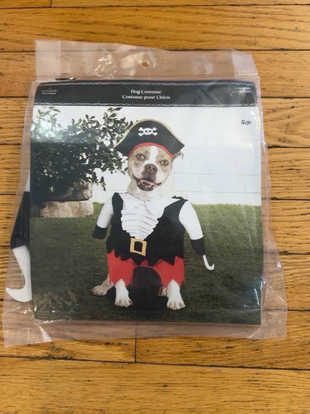 NEW Pirate Dog Halloween Costume Small S Skull Crossbones Hook Hat Pet Dress Up